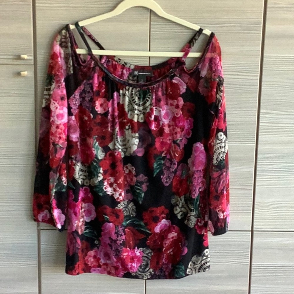 INC International Women’s Md Cold Shoulder Evening Blouse